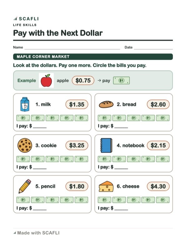 Pay with the next dollar